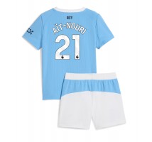 Manchester City Rayan Ait-Nouri #21 Koszulka Podstawowa dzieci 2025-26 Krótki Rękaw (+ krótkie spodenki)